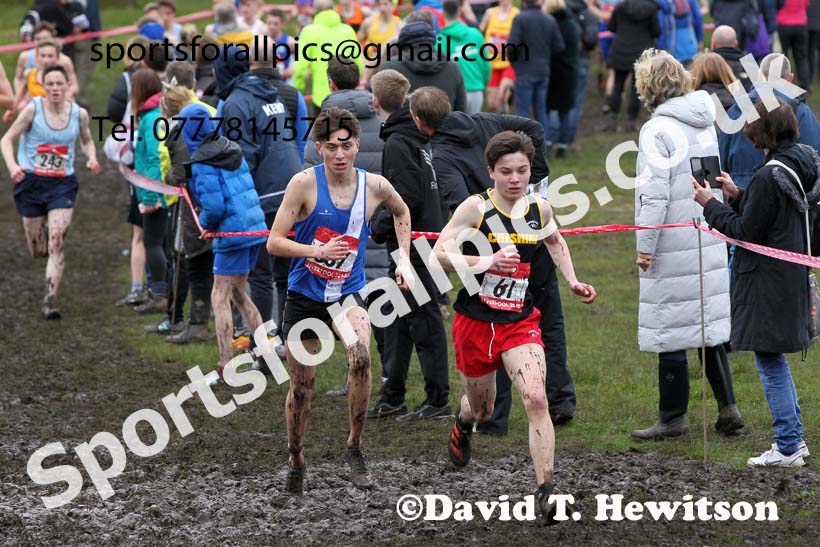 Intermediate boys, 2020 New Balance English Schools Champs., Sefton Park, Liverpool. Photo: David T. Hewitson/Sports for All Pics